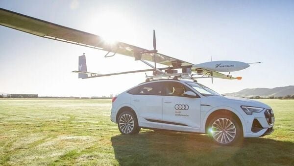 Watch: Solar-powered aircraft take-off mounted on the Audi e-tron Sportback