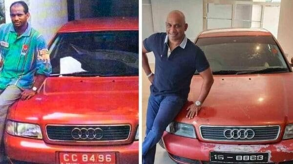 Sanath Jayasuriya shares image of his 1996 World Cup Man of the Series Audi car