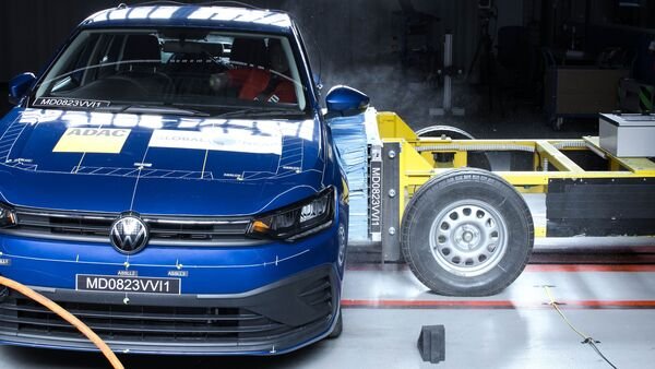 In pics: VW Virtus, Skoda Slavia get top star rating in Global NCAP crash tests